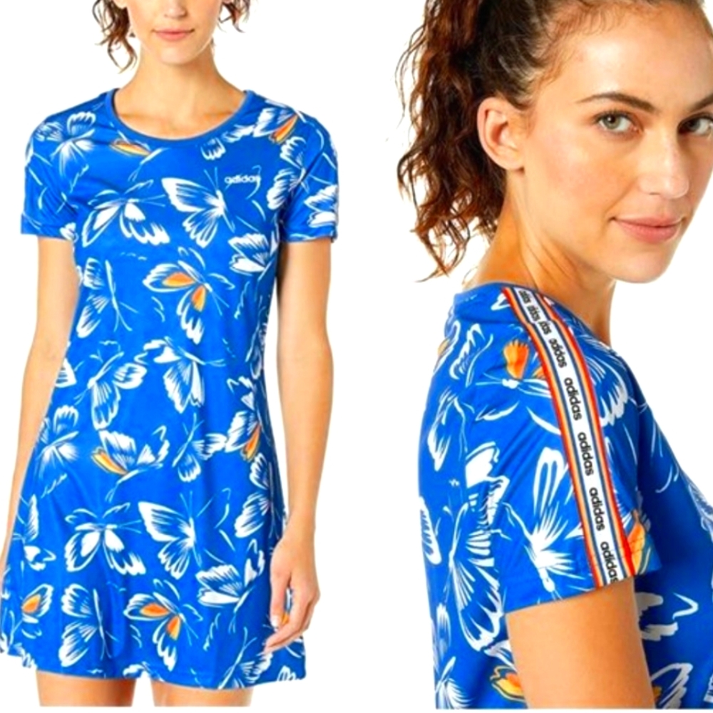 Adidas Farm Rio butterfly print dress